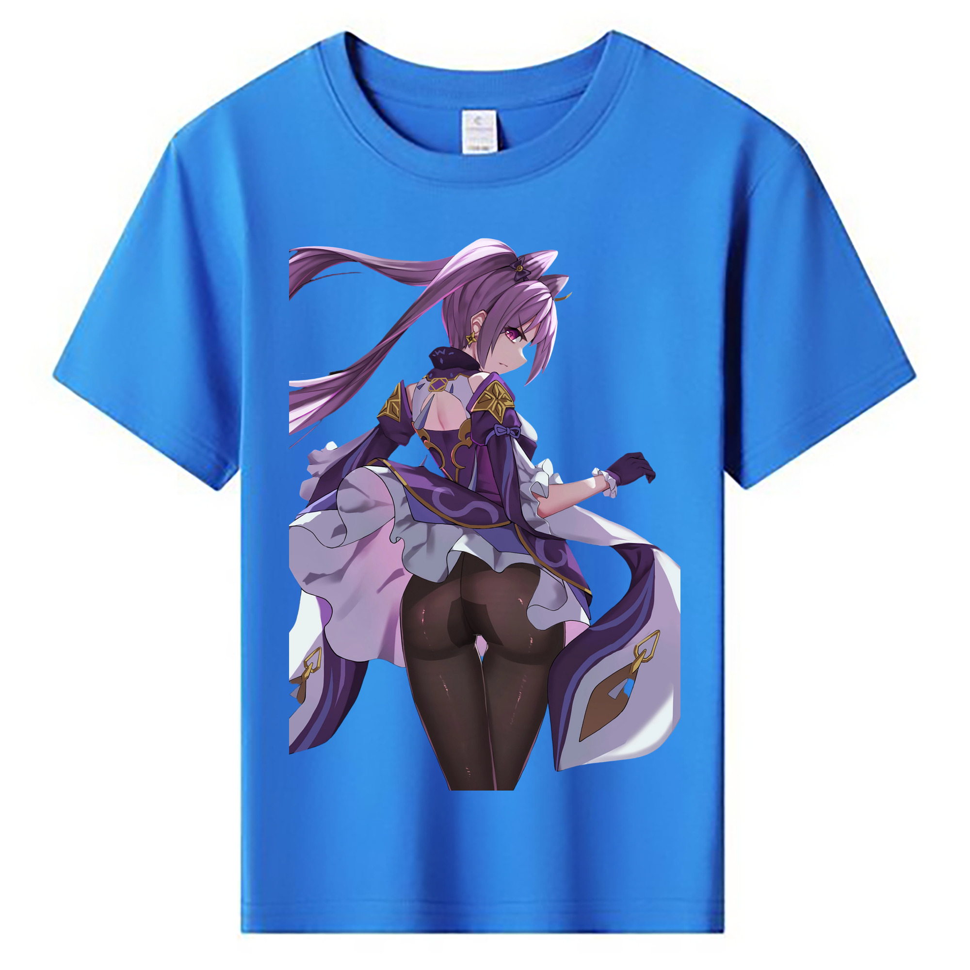 げんし神 刻晴 こくせい genshin Kokusei 綿100％キッズTシャツ（フロントプリント）